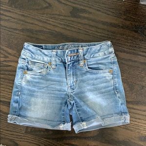 American Eagle Medium Wash Denim Shorts